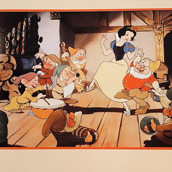 Vintage Disney Lithograph Lot Snow White Aladdin Lion King Toy Story Peter Pan + - Picture 4 of 16